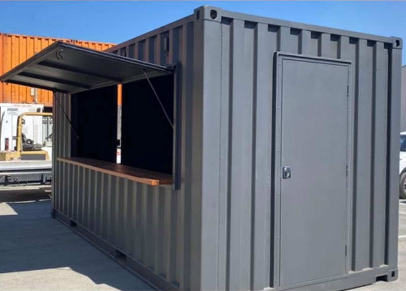 Container retail stand
